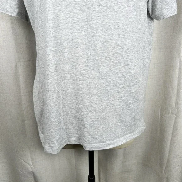 Skims Boyfriend Fit TShirt Heathered Gray Crewneck Women's XL Minimalist - Picture 3 of 8